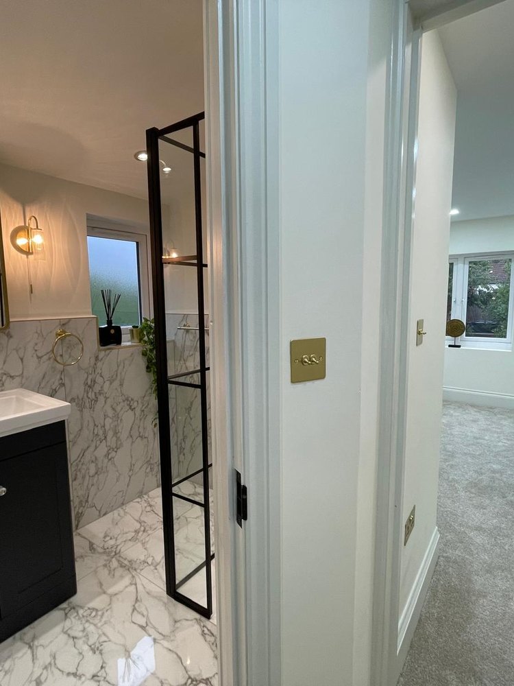 The wet room and second bedroom